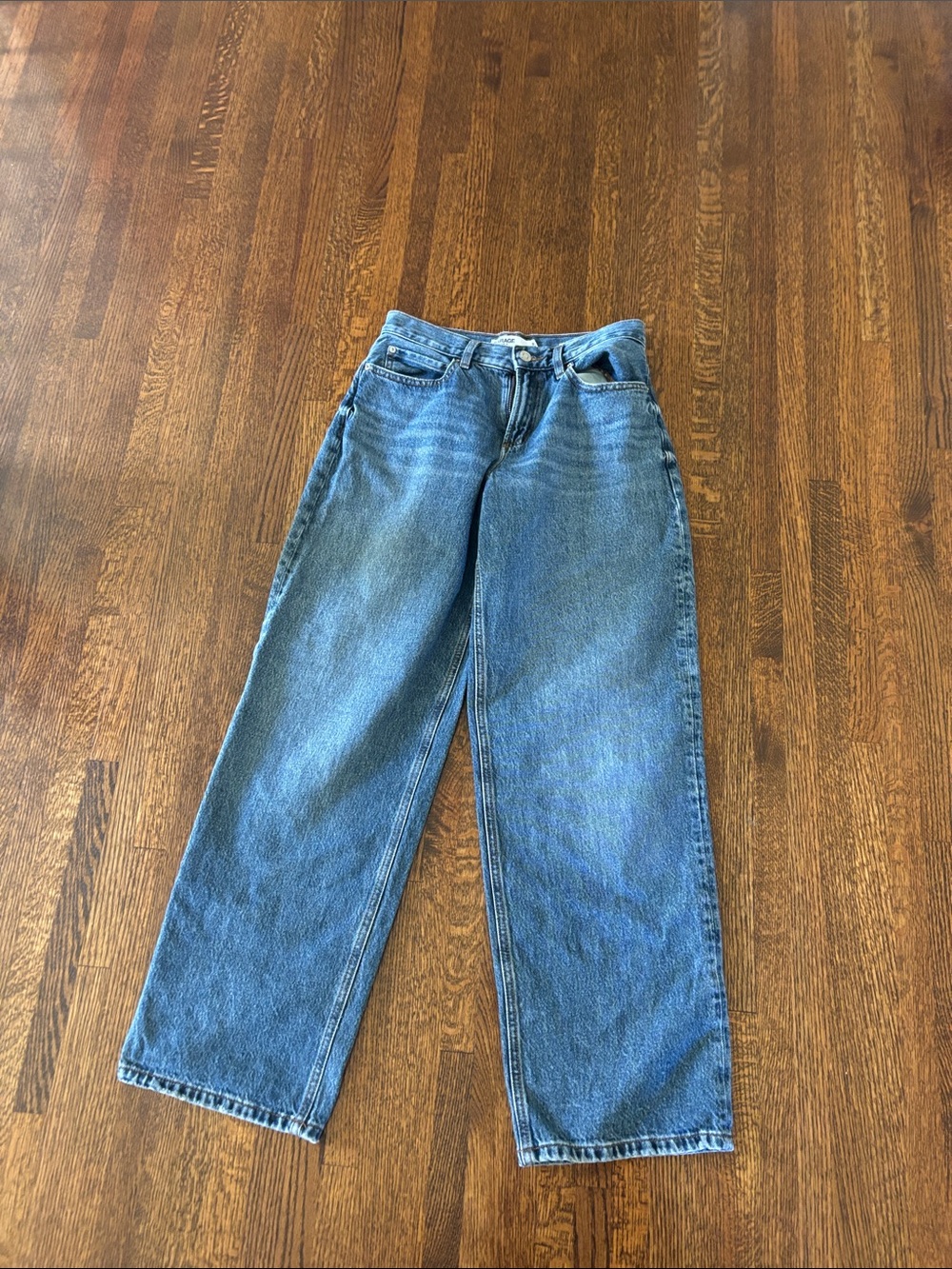 Garage Medium Blue Wide Leg Jeans